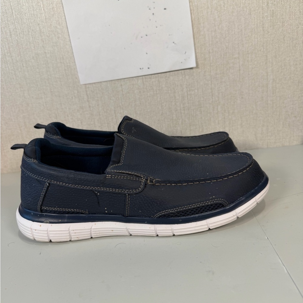 George Dark Blue Slip-On Loafers‎